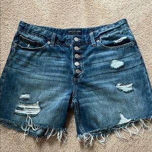 Lucky Brand Blue Vintage-Inspired Jean Shorts